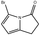 5-Bromo-1,2-dihydro-3H-pyrrolizin-3-one Structure